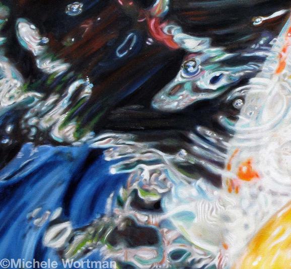 Michele Wortman - Koi Waters detail